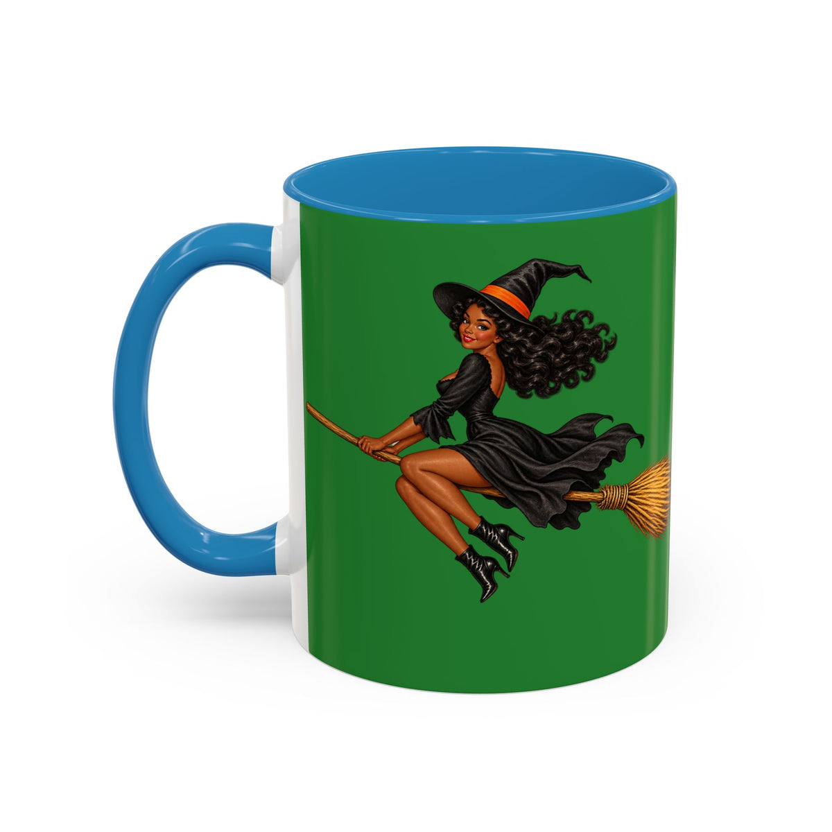 Velvet Vex Green Accent Mug by CreepyCrafts.boo