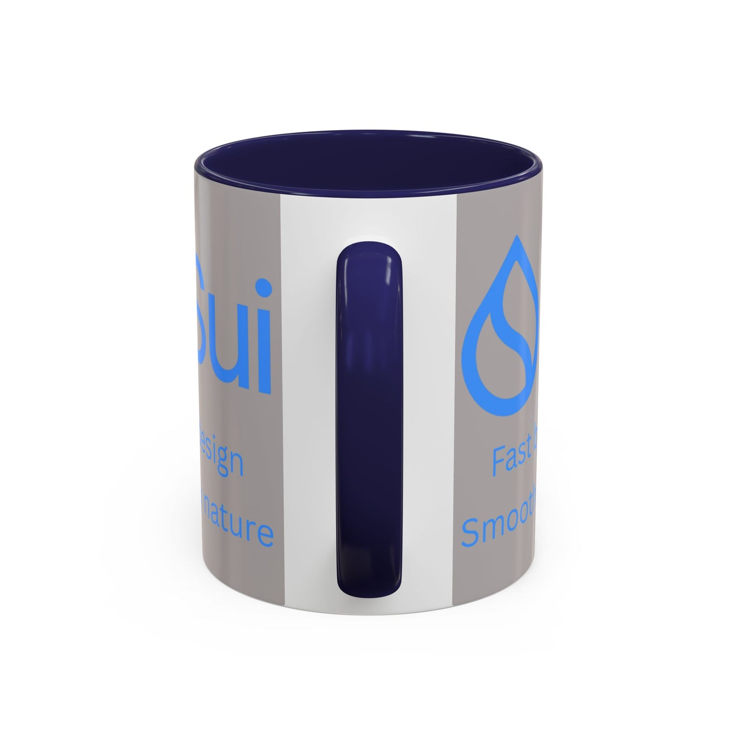 SUI Grey Accent Mug by cypherpunkgear.com