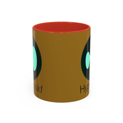 Hyperliquid Black font Brown Accent Mug by cypherpunkgear.com