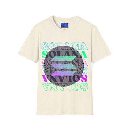 Solana Solana Solana (SOL) LTcolors Unisex T-Shirt by cypherpunkgear