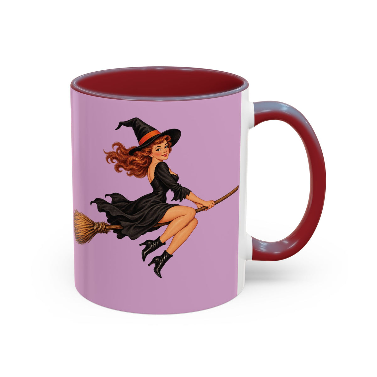 Hazel Hex Pink Accent Mug by CreepyCrafts.boo