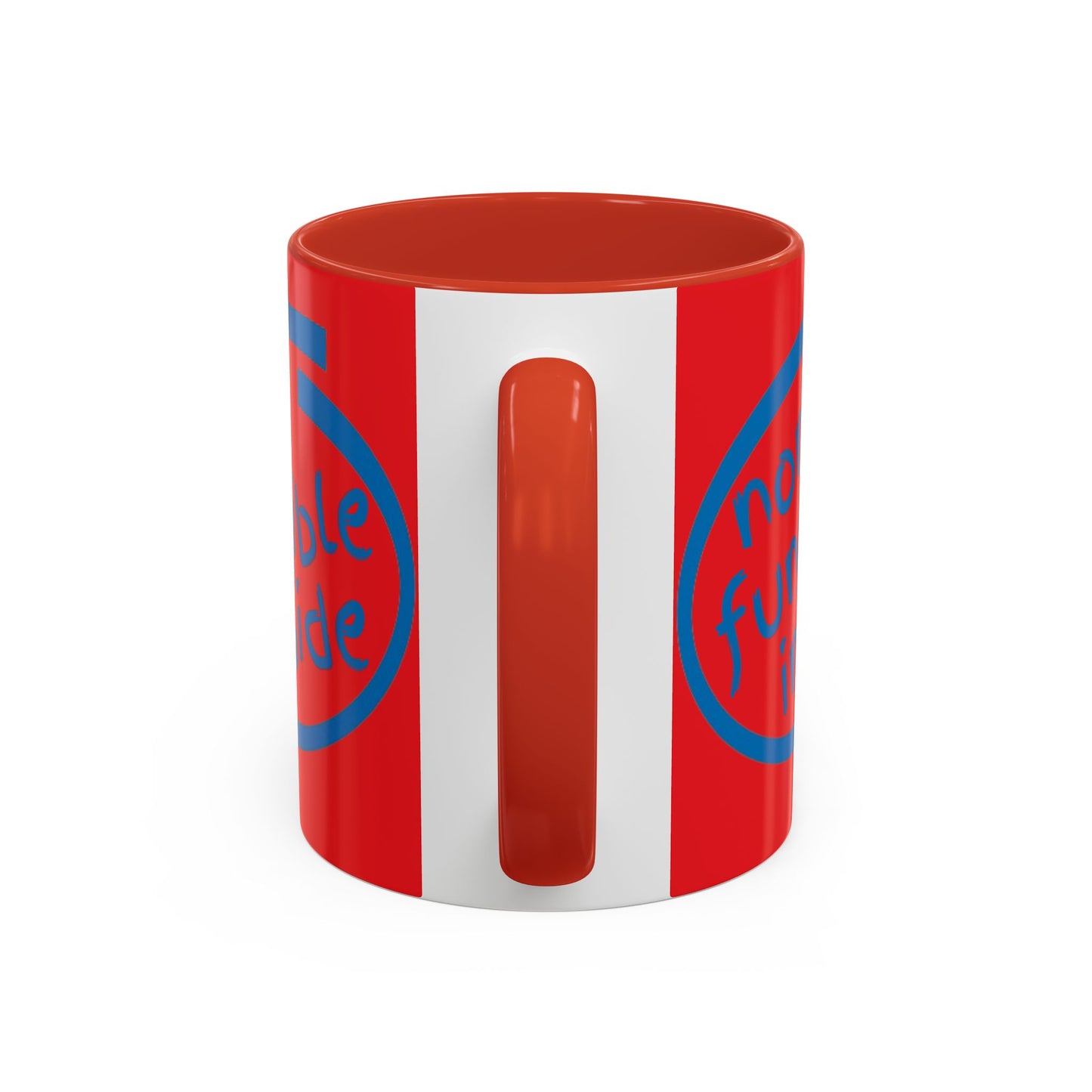 Non-Fungible Inside Red Accent Mug by cypherpunkgear.com