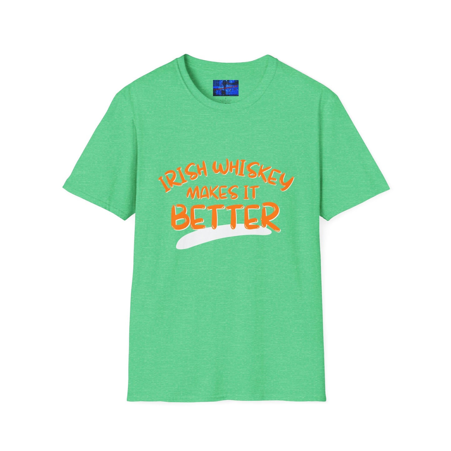 Irish Whiskey makes it better OGfont DKcolors Unisex T-Shirt by cypherpunkgear.com