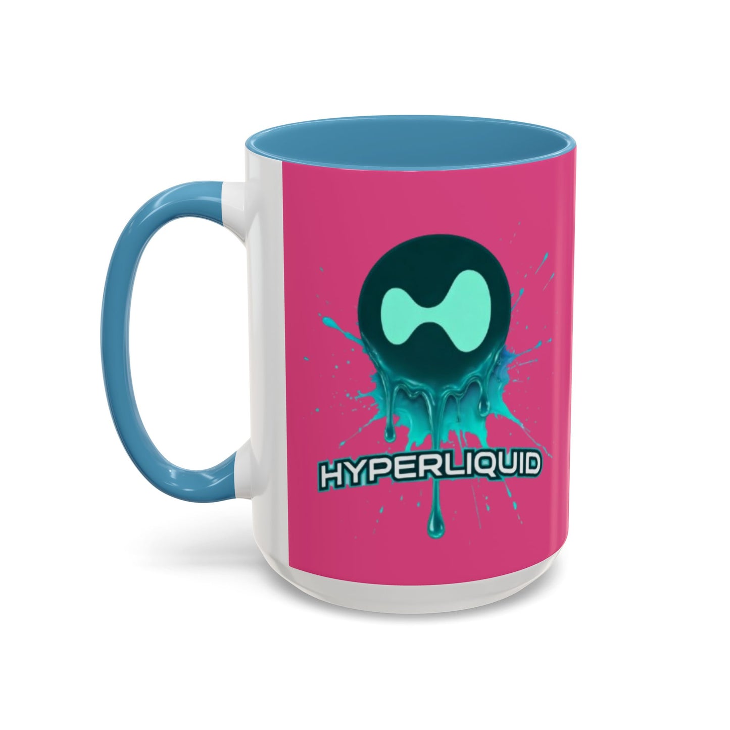 HYPE Drip Pink Accent Mug by cypherpunkgear.com