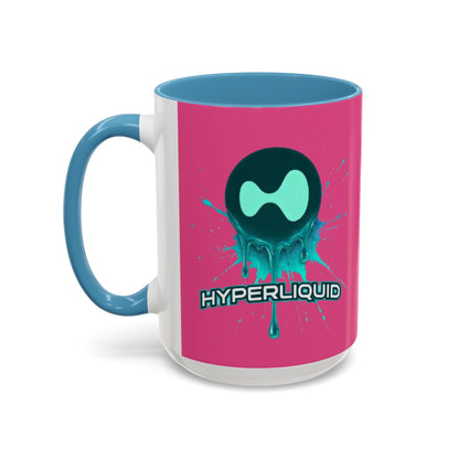 HYPE Drip Pink Accent Mug by cypherpunkgear.com