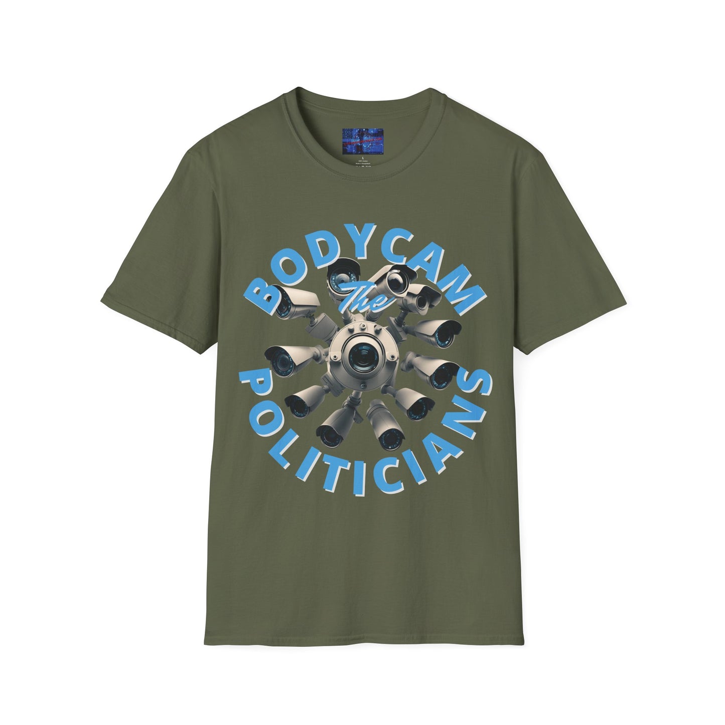 Bodycam the Politicians Cameras Dark colors Unisex T-Shirt by cypherpunkgear.com