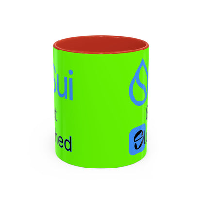 Sui: Get Slushed Green Accent Mug by cypherpunkgear.com