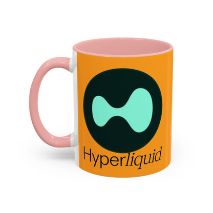 Hyperliquid Black font Orange Accent Mug by cypherpunkgear.com