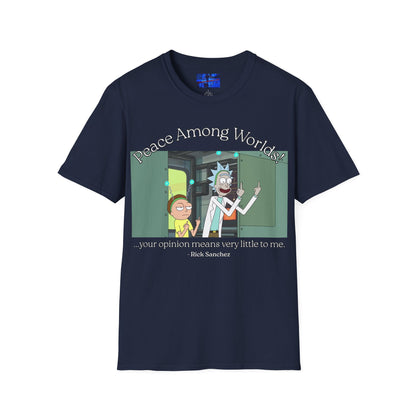 Peace Among Worlds! Dark colors Unisex T-Shirt by cypherpunkgear.com