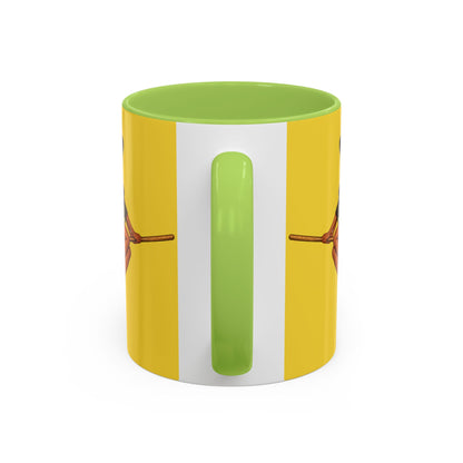 Velvet Vex Yellow Accent Mug by CreepyCrafts.boo