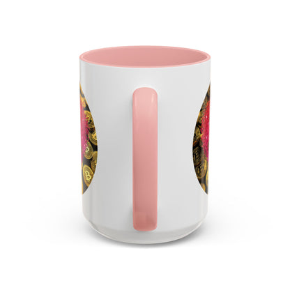 Bitcoin is My Valentine White Accent Mug by cypherpunkgear.com