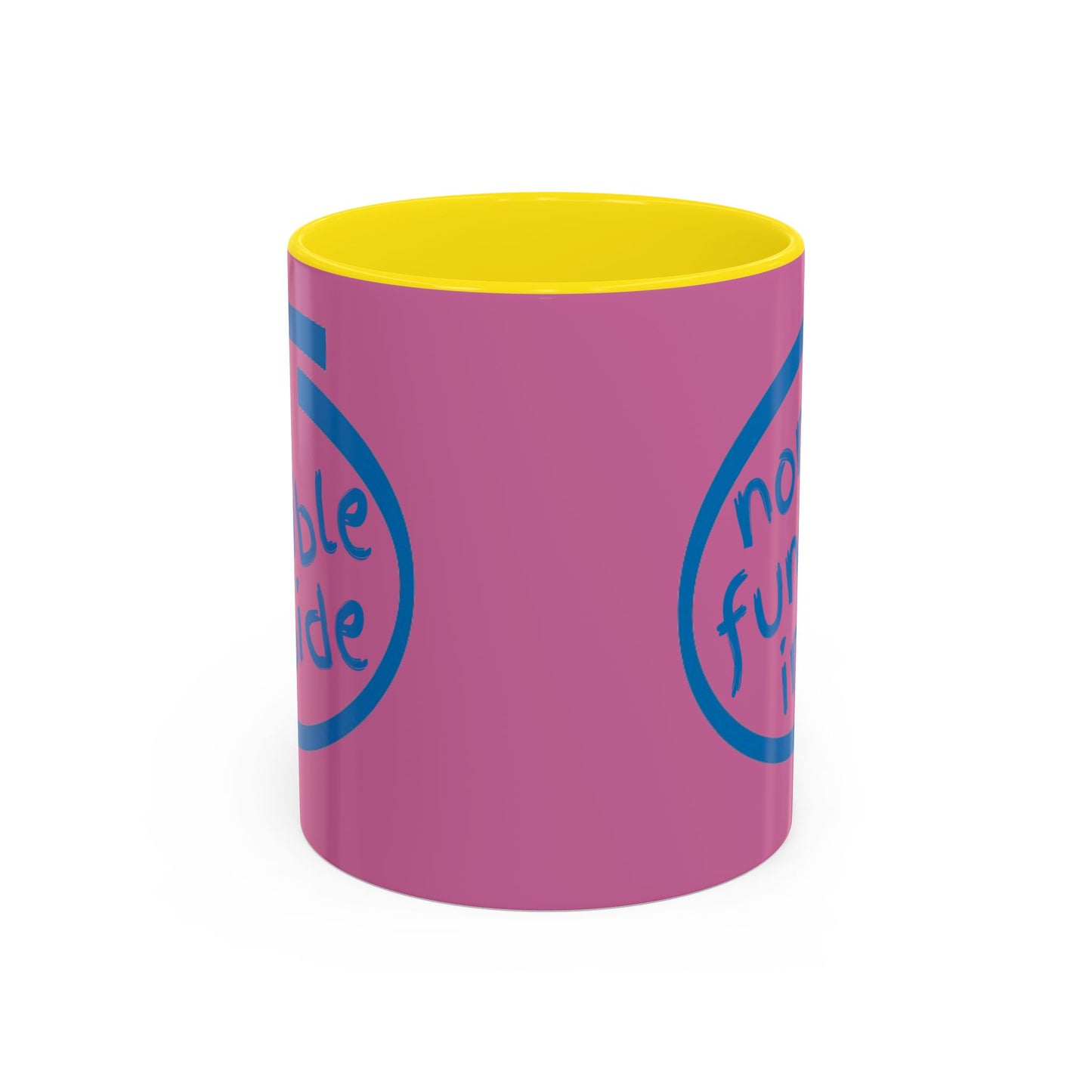 Non-Fungible Inside Pink Accent Mug by cypherpunkgear.com