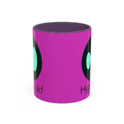 Hyperliquid Black font Pink Accent Mug by cypherpunkgear.com