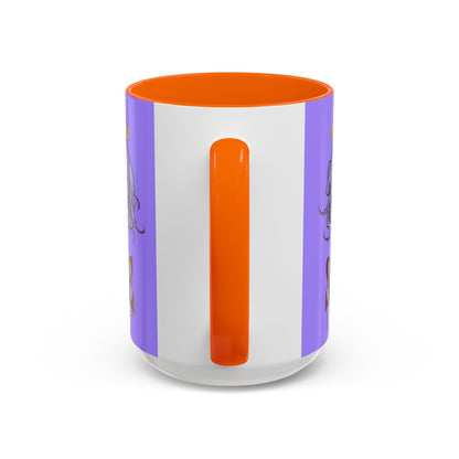 Caution, Savage Light Purple Accent Mug by cypherpunkgear.com