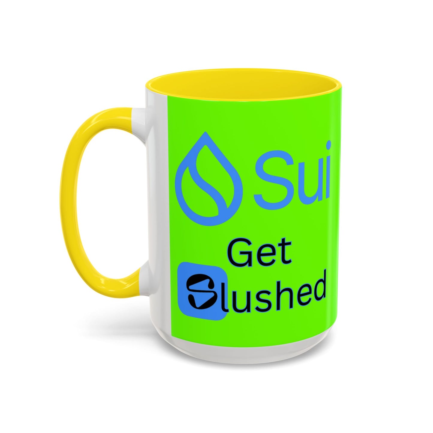 Sui: Get Slushed Green Accent Mug by cypherpunkgear.com