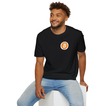 2-sided, Bitcoin (BTC) Decentralized Freedom DKcolors Unisex T-Shirt by cypherpunkgear.com