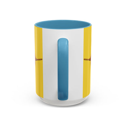 Velvet Vex Yellow Accent Mug by CreepyCrafts.boo