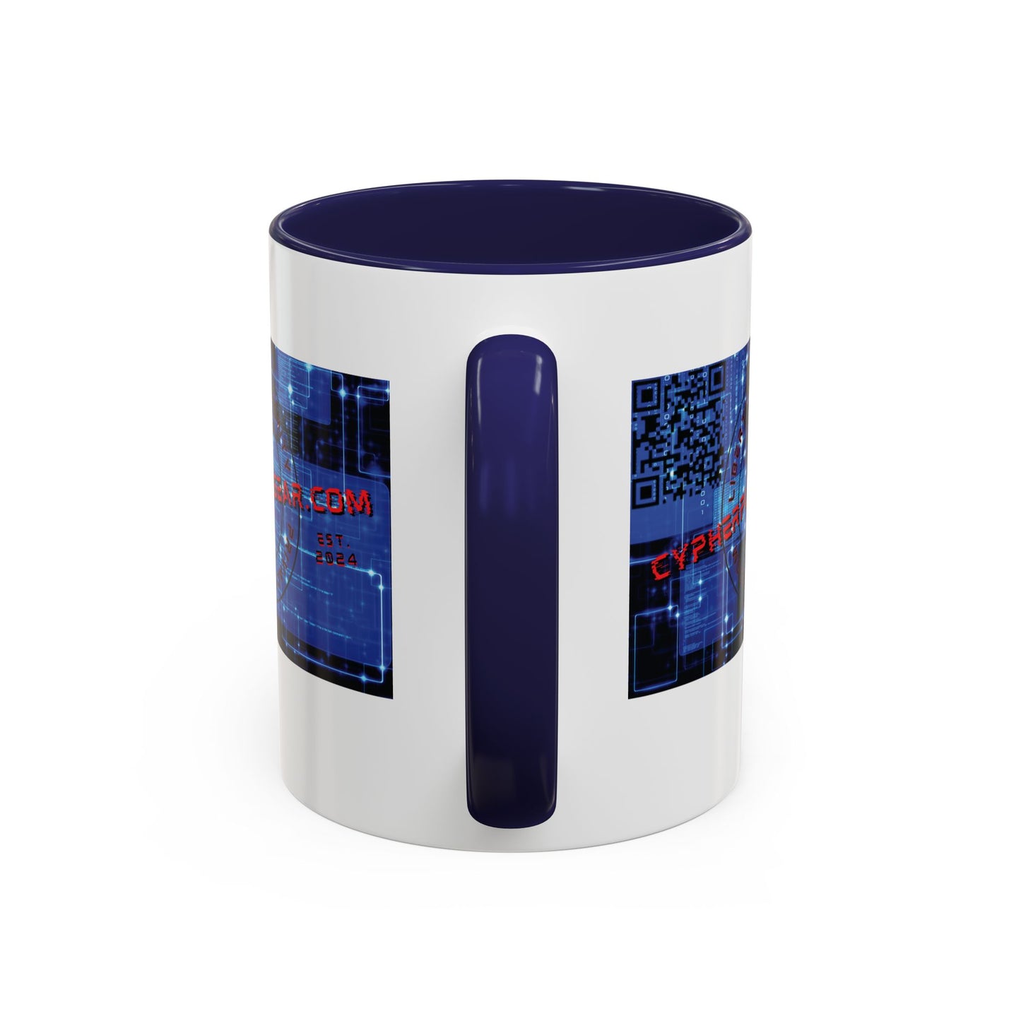 Cypherpunkgear.com logo Accent Mug by cypherpunkgear.com
