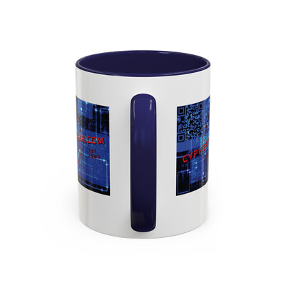 Cypherpunkgear.com logo Accent Mug by cypherpunkgear.com