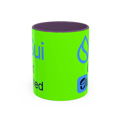 Sui: Get Slushed Green Accent Mug by cypherpunkgear.com
