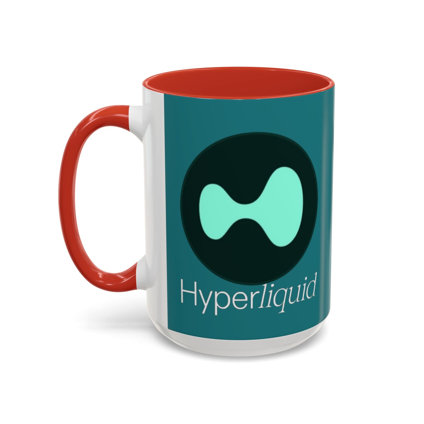 Hyperliquid White font Hyperliquid Accent Mug by cypherpunkgear.com
