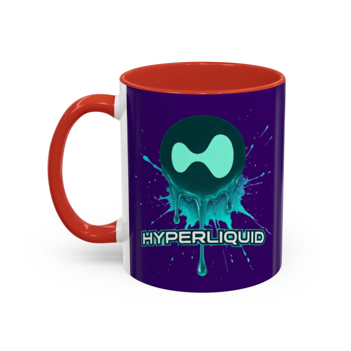 HYPE Drip Dark Purple Accent Mug by cypherpunkgear.com