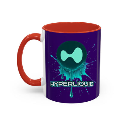 HYPE Drip Dark Purple Accent Mug by cypherpunkgear.com