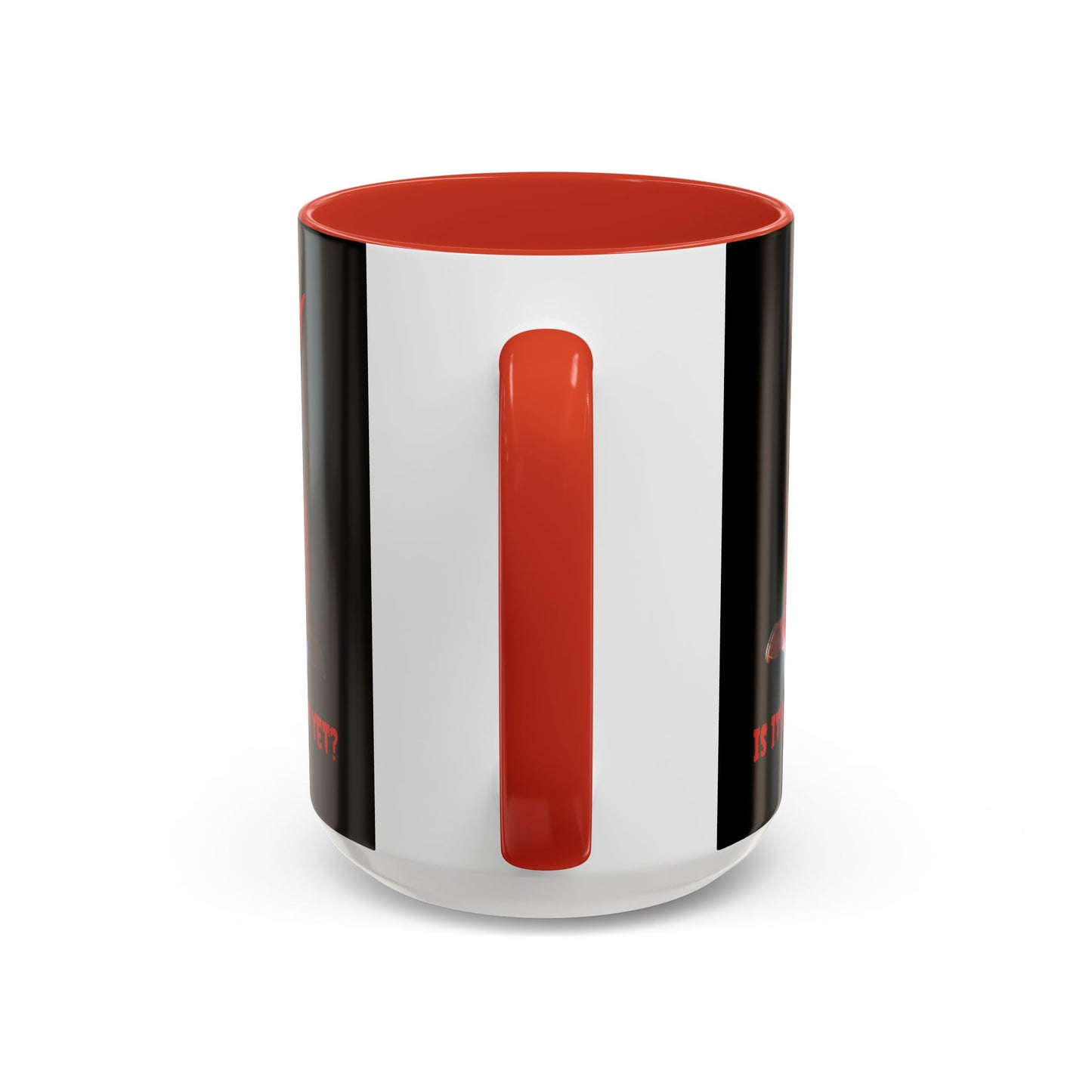 Is it Halloween yet? Black Accent Mug by CreepyCrafts.boo