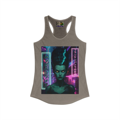 Bride of Frankenpunk Women's Racerback Tank Top by CreepyCrafts.boo