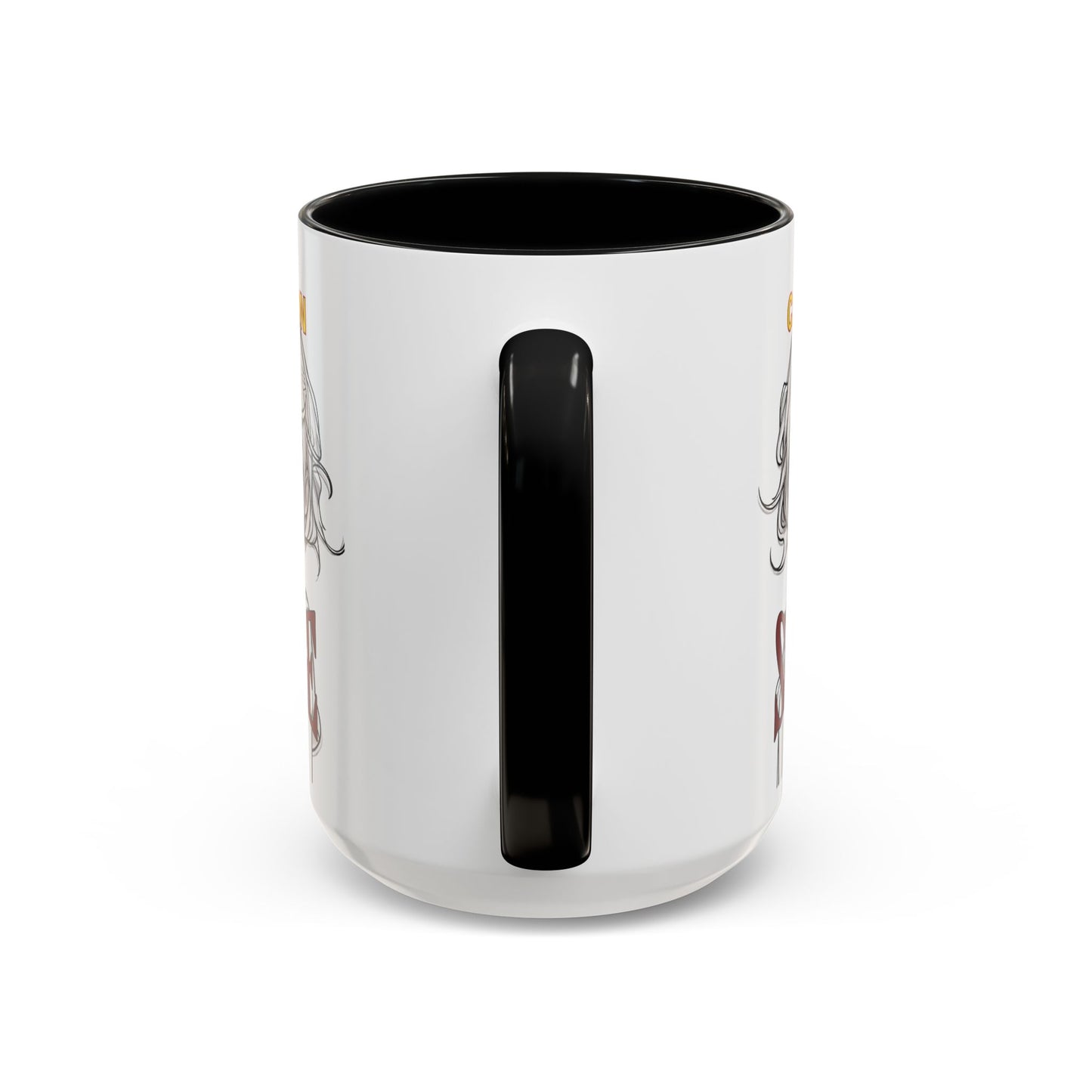 Caution, Savage White Accent Mug by cypherpunkgear.com