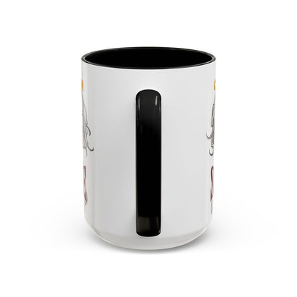 Caution, Savage White Accent Mug by cypherpunkgear.com