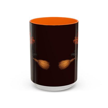 Hazel Hex Brown Accent Mug by CreepyCrafts.boo