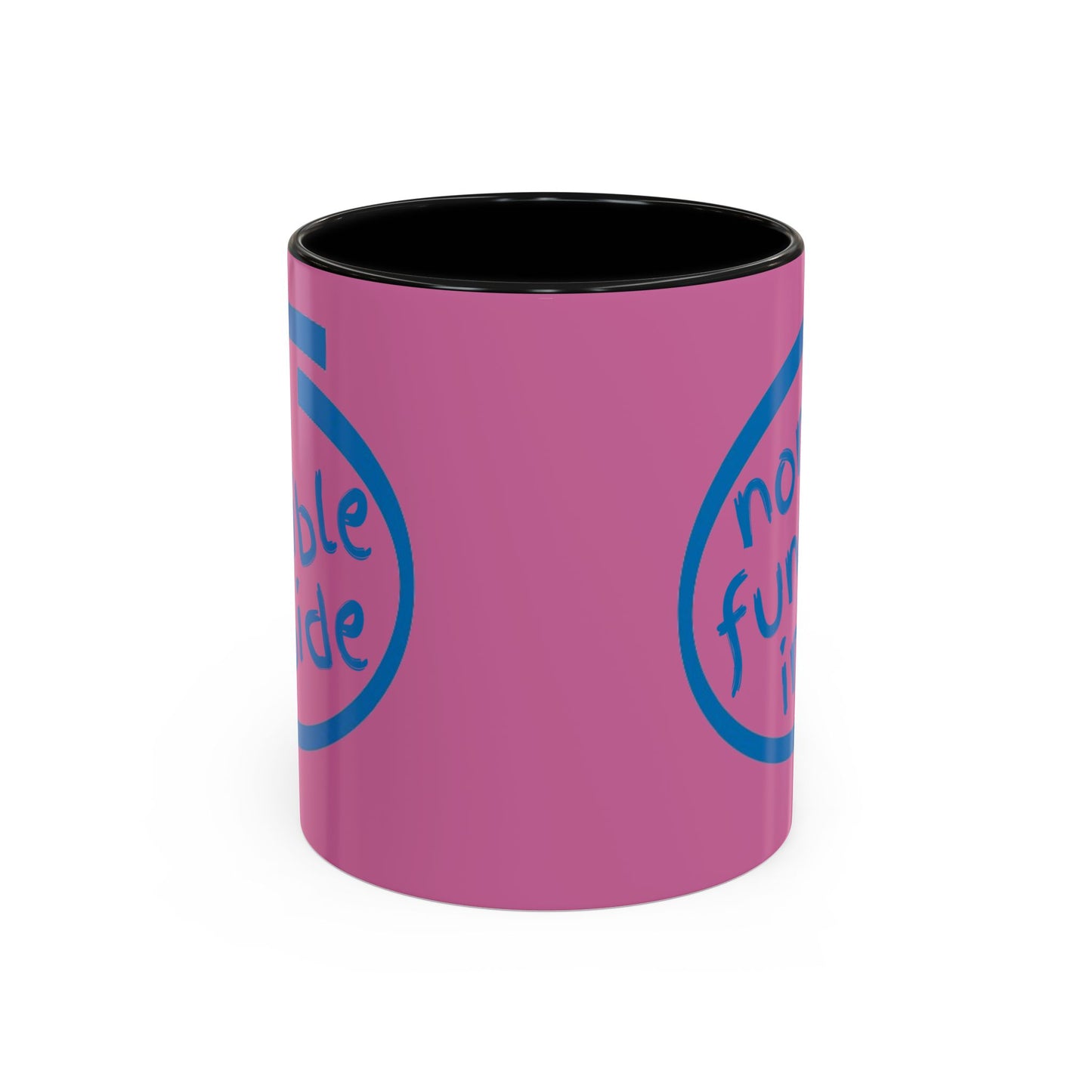 Non-Fungible Inside Pink Accent Mug by cypherpunkgear.com