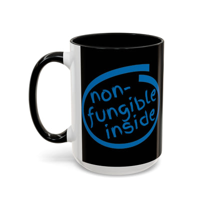 Non-Fungible Inside Black Accent Mug by cypherpunkgear.com