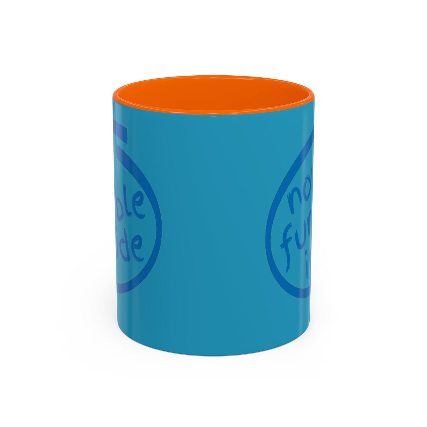 Non-Fungible Inside Turquoise Accent Mug by cypherpunkgear.com