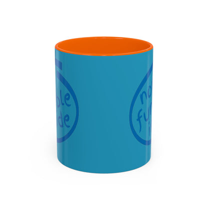 Non-Fungible Inside Turquoise Accent Mug by cypherpunkgear.com