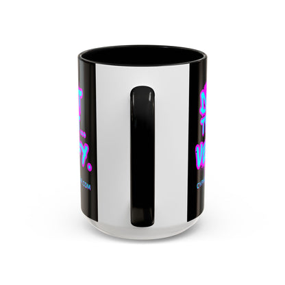 Don't Trust...Verify. Black Accent Mug by cypherpunkgear.com