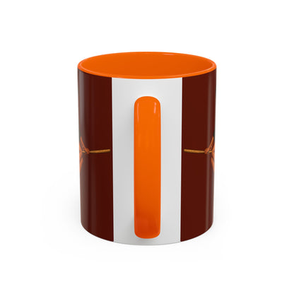 Velvet Vex Brown Accent Mug by CreepyCrafts.boo