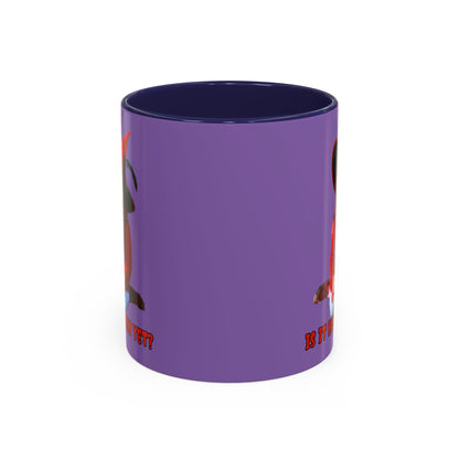 Is it Halloween yet? Light Purple Accent Mug by CreepyCrafts.boo