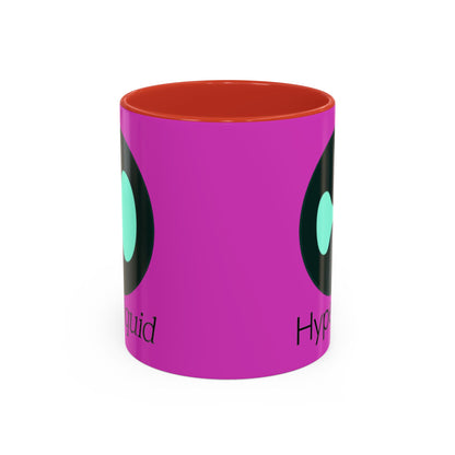 Hyperliquid Black font Pink Accent Mug by cypherpunkgear.com
