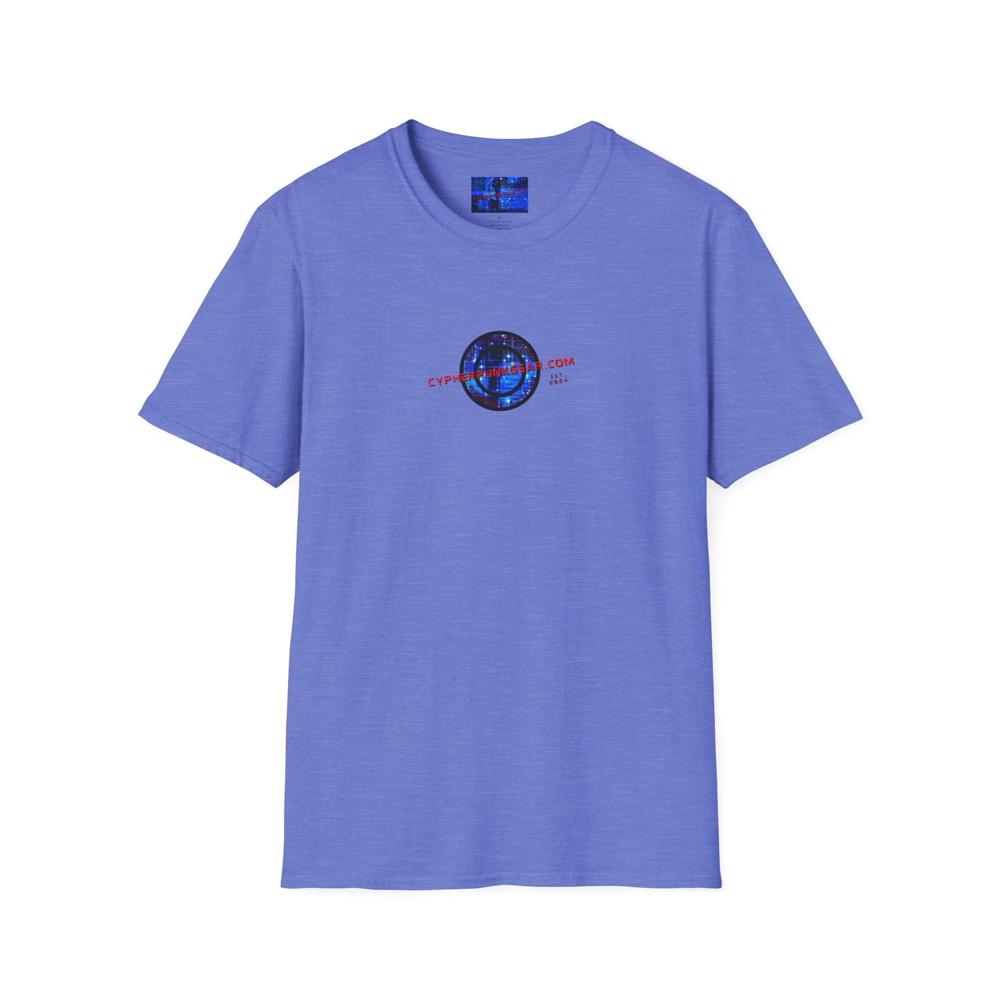 2-sided, cypherpunkgear.com Logo & Cityscape Light colors Unisex T-Shirt by cypherpunkgear.com