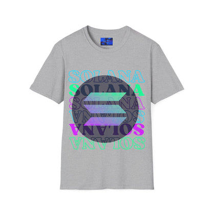 Solana Solana Solana (SOL) LTcolors Unisex T-Shirt by cypherpunkgear