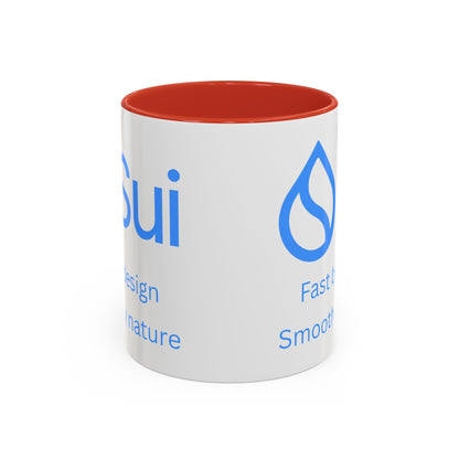 SUI White Accent Mug by cypherpunkgear.com