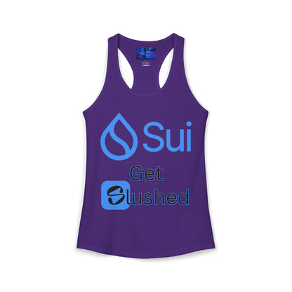 Sui: Get Slushed Women's Racerback Tank Top by cypherpunkgear.com