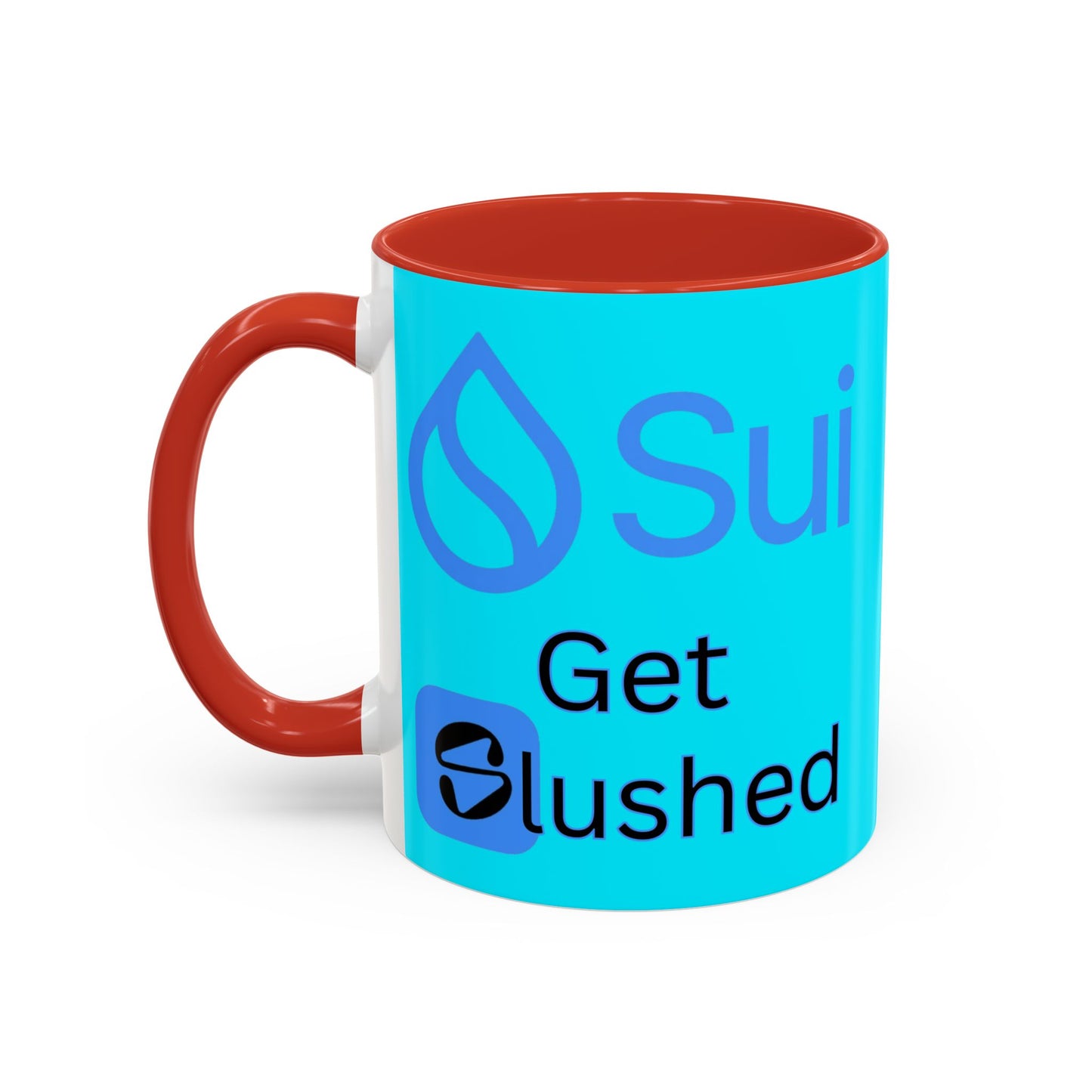 Sui: Get Slushed Light Blue Accent Mug by cypherpunkgear.com