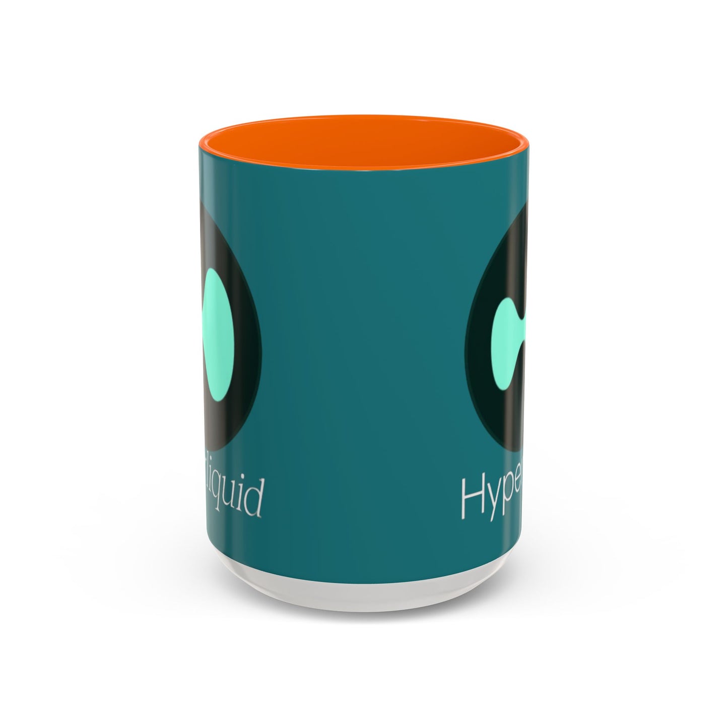 Hyperliquid White font Hyperliquid Accent Mug by cypherpunkgear.com