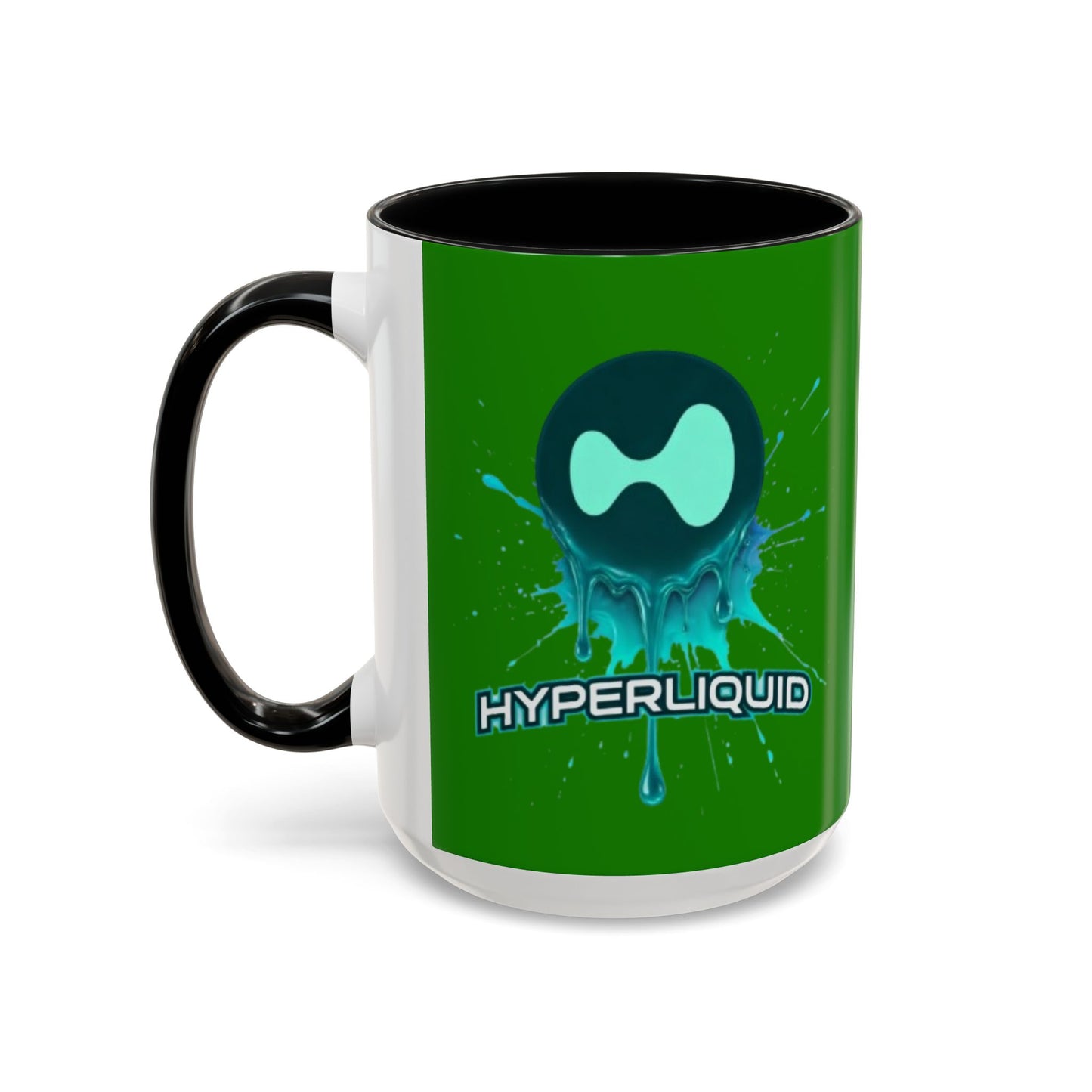 HYPE Drip Green Accent Mug by cypherpunkgear.com