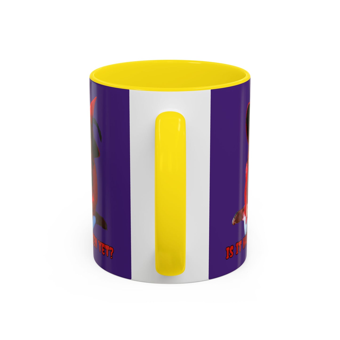 Is it Halloween yet? Dark Purple Accent Mug by CreepyCrafts.boo
