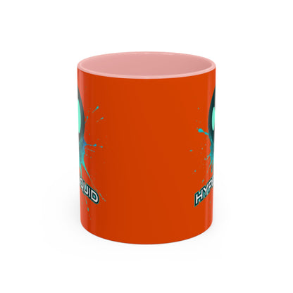 HYPE Drip Orange Accent Mug by cypherpunkgear.com