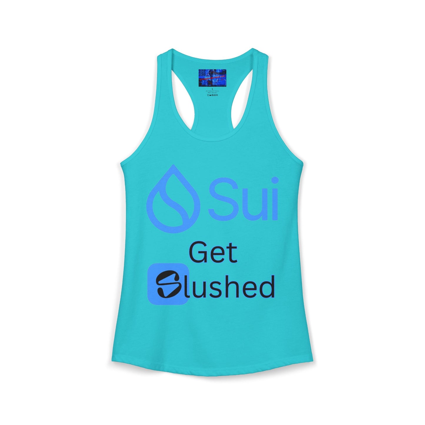 Sui: Get Slushed Women's Racerback Tank Top by cypherpunkgear.com